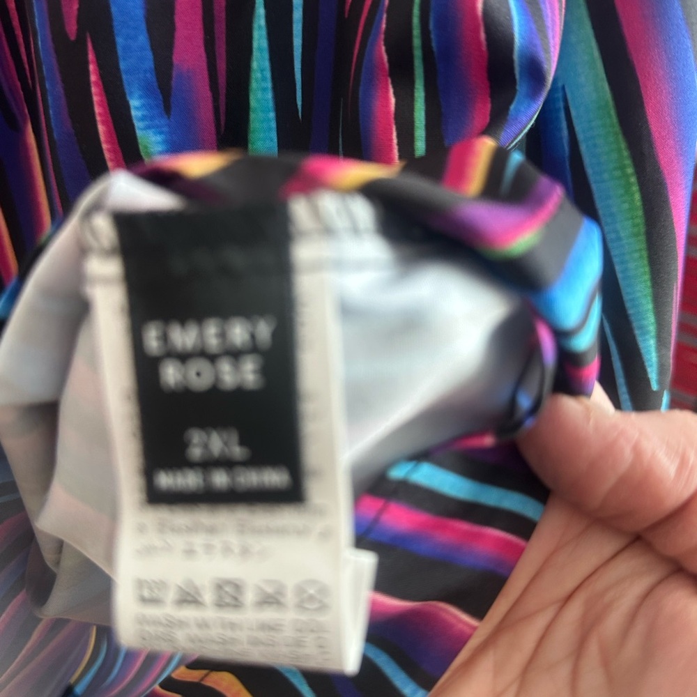 Colorful Striped Women's Blouse - Picture 2 of 3